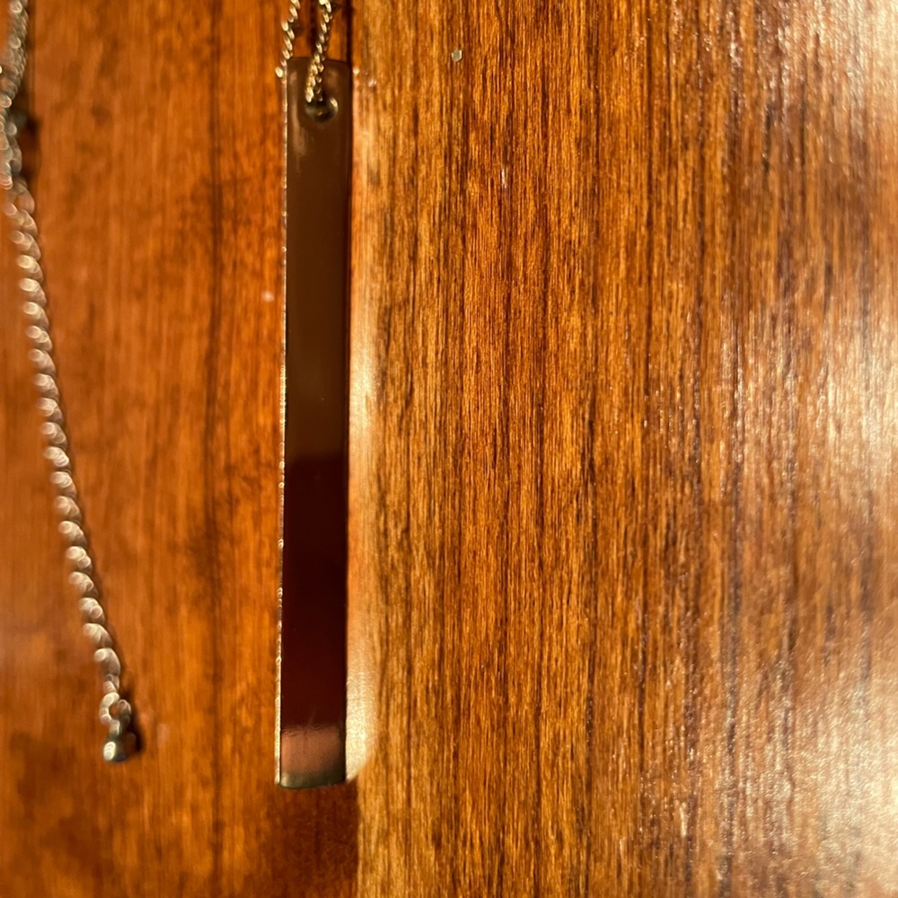 Long Gold Pendant Necklace
